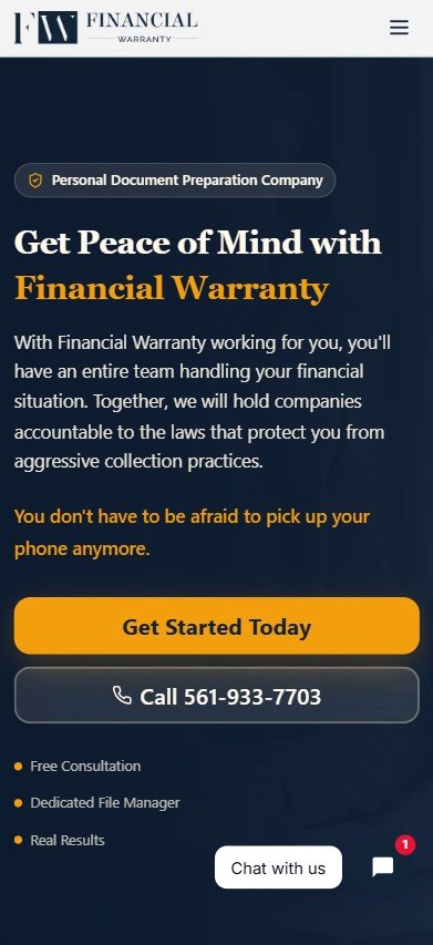 Financial Warranty Mobile